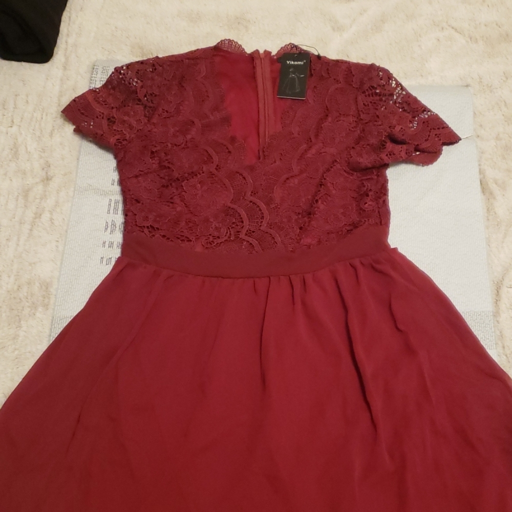 Yikomy Wine colored Dress
